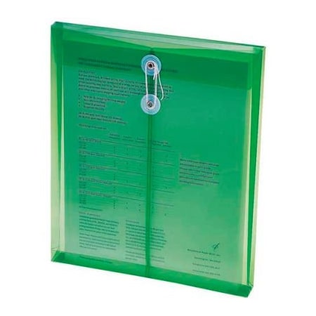 Smead Smead Ultracolor Expandable Poly String Tie Envelopes, Top Load, 8-1/2"W x 11"H, Green, 5/Pack 89543